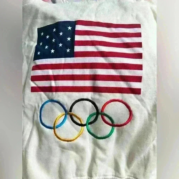 Looney Tune Zip-Up Hoodie Jacket Sized To Waist  Women’s Size M USA Olympic - Picture 10 of 12